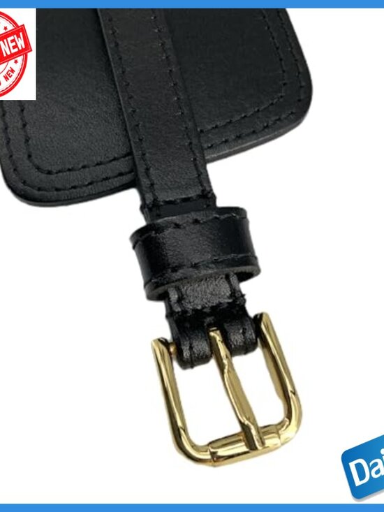 Full Grain Leather Skinny Belt with Removable Strap, 36\
